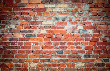 old brick brown wall background