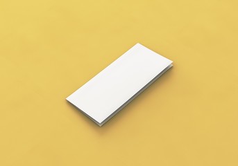 Brosch&uuml;re Folder weiss DIN Lang offen Vorlage