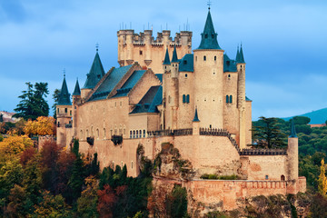 Alcazar Castle in Segovia - obrazy, fototapety, plakaty
