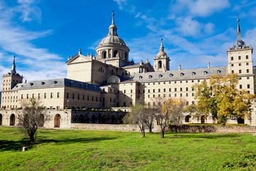 Fototapeta premium Royal Monastery in San Lorenzo El Escorial, Madrid, Spain