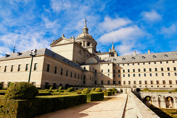 Obraz premium Royal Monastery in San Lorenzo El Escorial, Madrid, Spain