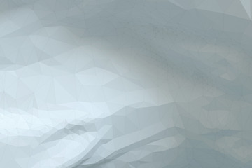 White grayish abstract polygonal surface - horizontal background
