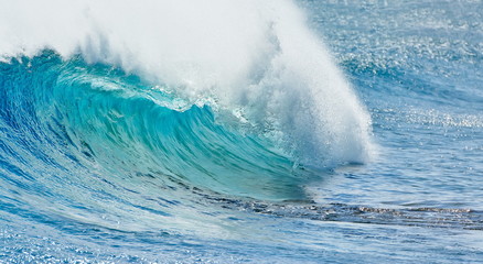 big wave breaking - summer background
