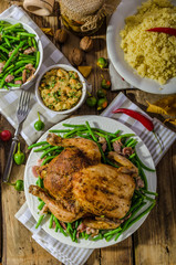 Feasting - Baked chicken stuffed