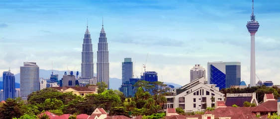 Afwasbaar Fotobehang Kuala Lumpur Uitzicht op Kuala Lumpur, Maleisië
