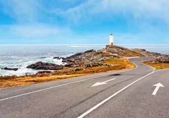 Photo sur Plexiglas Phare Lighthouse Of Cabo Vilan, Galicia, Spain