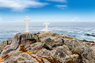 Fototapeta na wymiar Coast della Morte. Faro Corme. Galicia, Spain.