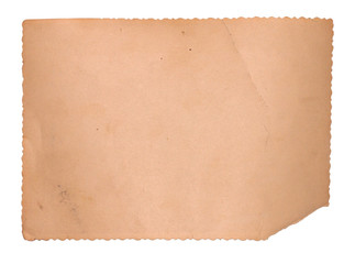 Back of an old photo