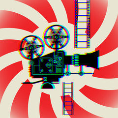 Abstract cinema background