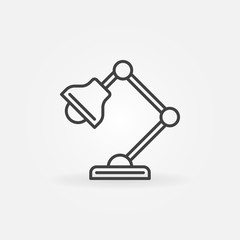 Vector table-lamp icon