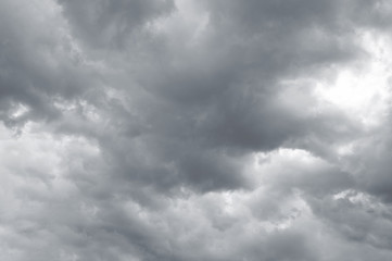 Dark storm clouds
