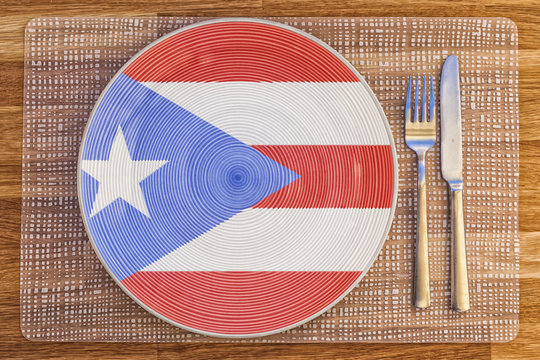 Dinner plate for Puerto Rico
