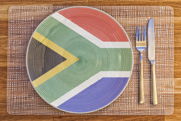 Dinner plate for South Africa
