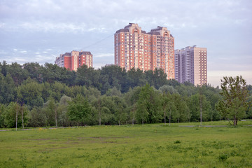 Modern residential buildings