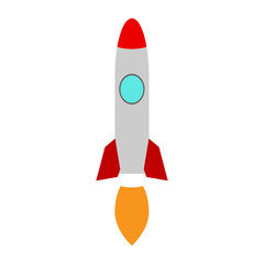 Icon of rocket. New Business Project.