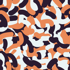 Trendy colorful  military seamless pattern