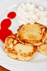 Tasty cheese pancakes