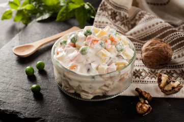 Russian traditional salad