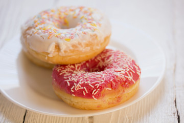 glazed yeast-raised ring doughnut
