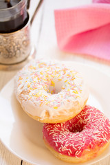 glazed yeast-raised ring doughnut