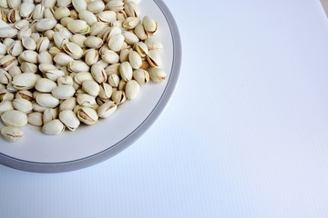 Pistachio with blank space