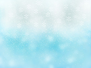 Winterhintergrund mit Eiszapfen und Schnee