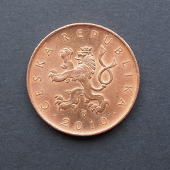 Czech korunas coins