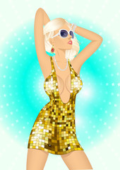 fashion disco girl 