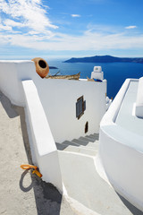 The house on Santorini island, Greece