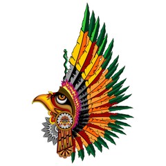 Aztec Eagle Warrior Mask