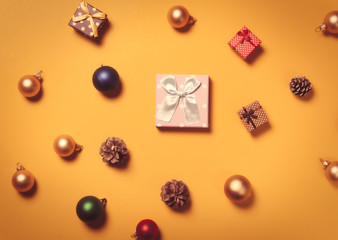 Christmas gifts and baubles