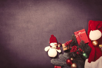 Snowman toy and christmas gifts