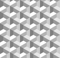 Seamless Geometric Pattern. Grayscale Background. Vector