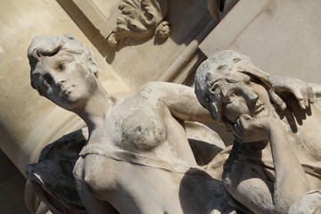 Naklejka premium Détail d'une statue du Petit Palais à Paris