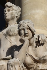 Obraz premium Détail d'une statue du Petit Palais à Paris