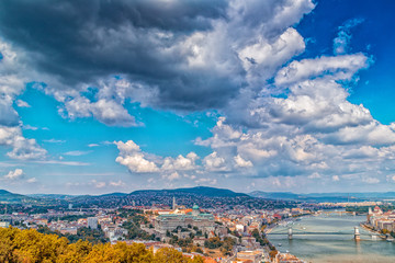 Fototapeta premium The Danube River runs through Budapest