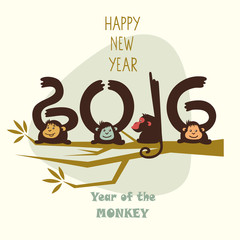 2016 year of the monkey.