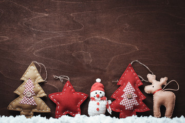Christmas toys with space for text