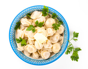 dumplings in a plate