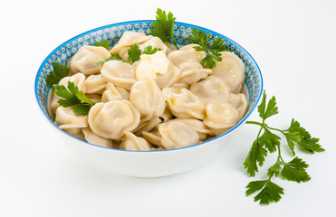 dumplings in a plate