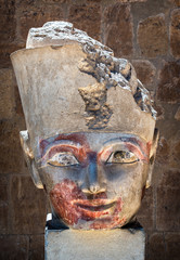 Fototapeta na wymiar Egyptian Queen Hatshepsut,The temple of Hatshepsut near Luxor in Egypt