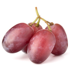 red grape bunch isolated on white background cutout