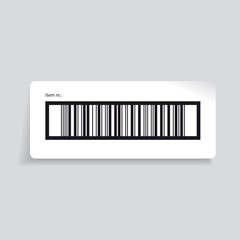 Barcode label vector