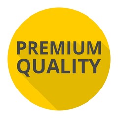 Premium quality icon with long shadow
