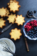 Decorating homemade Christmas cake