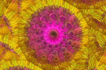 Illustration of purple gerber