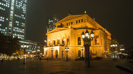 Fototapeta na wymiar Alte Oper by night, Frankfurt am Main, Germany