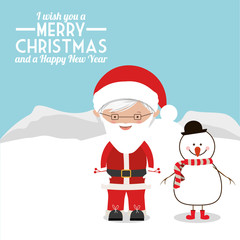 happy merry christmas design 
