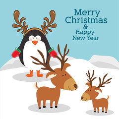 happy merry christmas design 