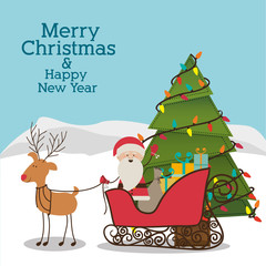 happy merry christmas design 